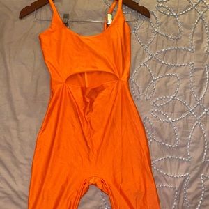 Neon orange jumpsuit!!